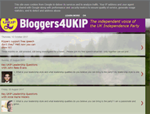 Tablet Screenshot of bloggers4ukip.org.uk